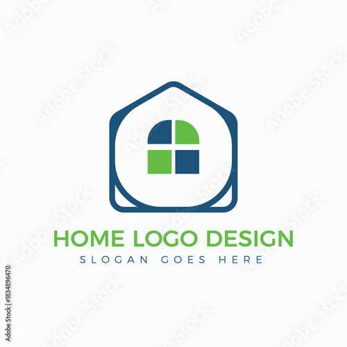 Modern Home and Real Estate Logo Design