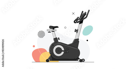 Stationary Exercise Bike for Indoor Cardio Workout and Fitness.