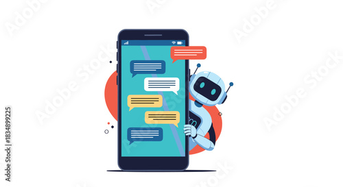 AI Chatbot on Smartphone: Modern Communication Technology.