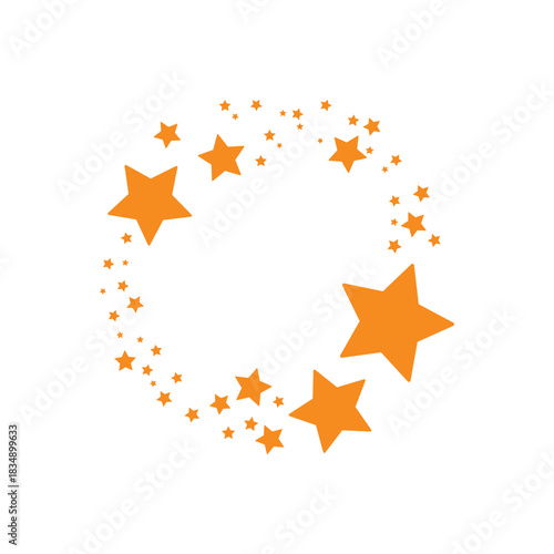 Colorful icon for magic stars