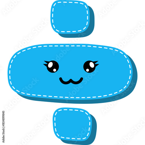 Cute Division Sign Character