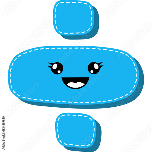 Cute Division Sign Character