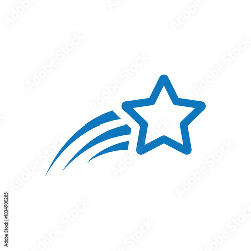 Colorful icon for speed star