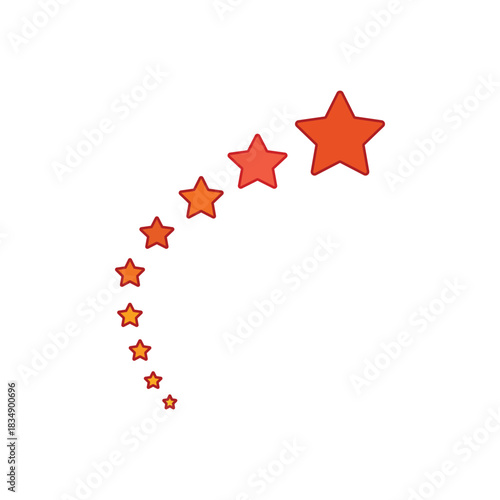 Colorful icon for star trail