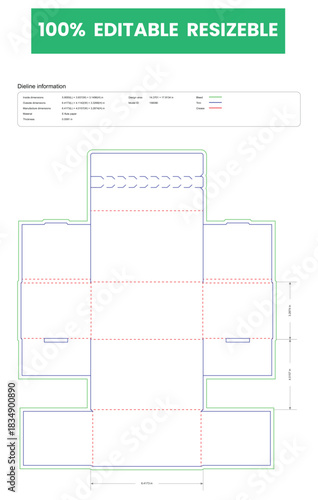 open cardboard box dieline template box dieline die lines packaging custom dieline  box cardboard box dieline pizza box dieline printable product packaging layout,
