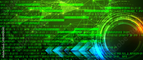 Abstract Binary Software Programming Code Background. Random Parts of Program Code. Digital Data Technology Concept. Ultra Wide Vector Illustration.