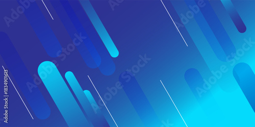 Abstract blue background with diagonal lines. Dynamic shapes composition. Modern vector illustration eps 10.