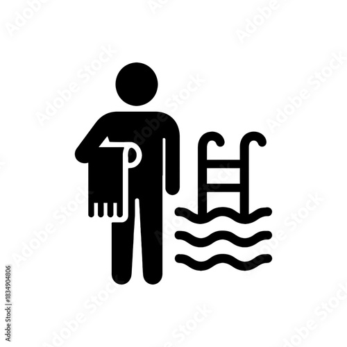 Poolside Towel Service Icon
