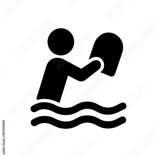 Kickboard Swim Training Icon