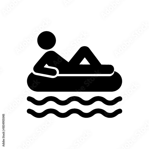 Floating Air Mattress Icon