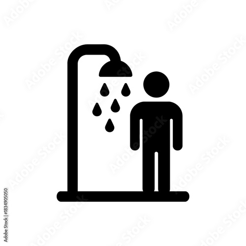 Public Shower Facility Icon