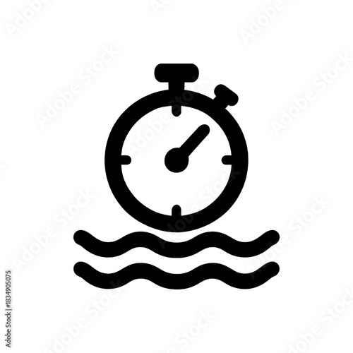 Swim Session Timer Icon