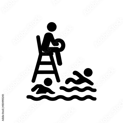 Lifeguard On Duty Safety Icon