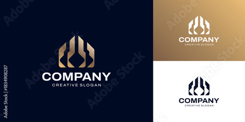 Luxury Realty Home Vector Symbol Icon Property Business Logo Design Vector