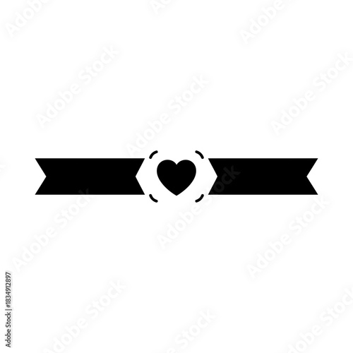 Abstract dark blue reunion reconnection of two lines