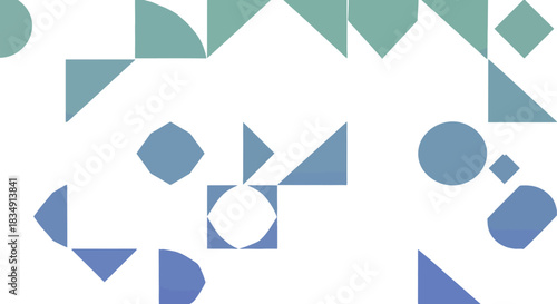 Modern geometric pattern with soft pastel colors for creative design projects