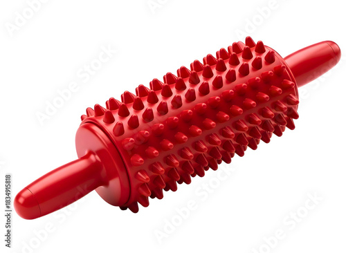 Wallpaper Mural Red spiky massage roller isolated on transparent background Torontodigital.ca