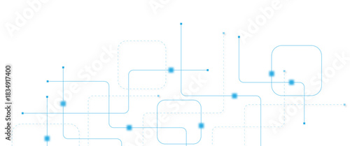 Abstract futuristic technology background. Technology background with crossed lines and dots.