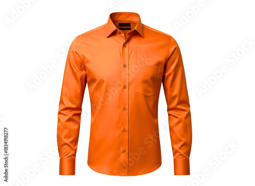 Wallpaper Mural Men's Bright Yellow Slim-Fit Dress Shirt Isolated on Transparent Background Torontodigital.ca