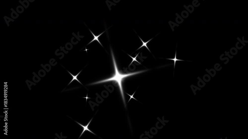 Wallpaper Mural Twinkling star glow motion, shining star 4k for cartoon animation Torontodigital.ca