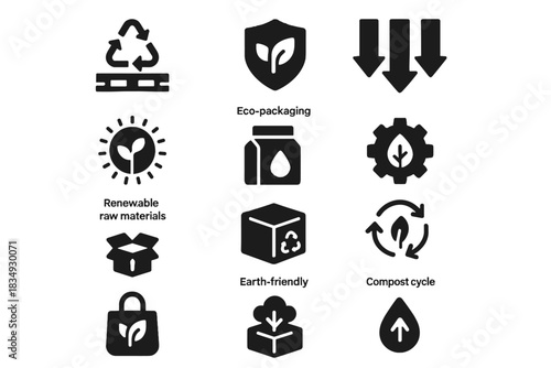 Shield vector rounded icon icons packaging silhouettes resource sustainable invisible outlines outline