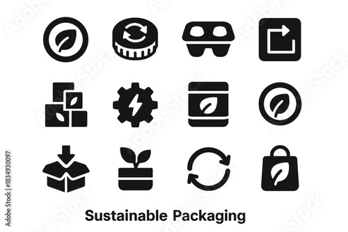 Sustainable no module pulp transparency icon vector invisible identical packaging icons wrap