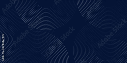 Geometric, layout, graphic, website,  Panoramic blue glowing geometric lines on dark blue background. nice concept good