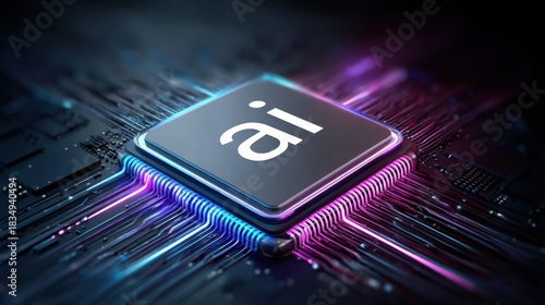 AI Chip on Circuit Board