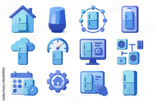 Vector hub control home network smart cloud sync app icon