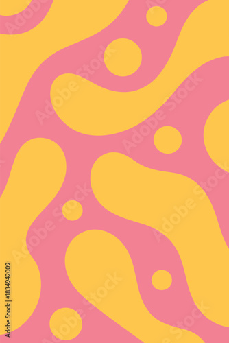 abstract liquid pink yellow background