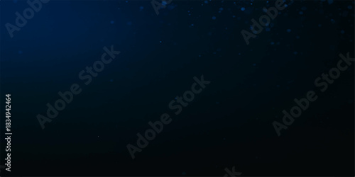 Dark night blue abstract background with motion blur light particles and magic stars