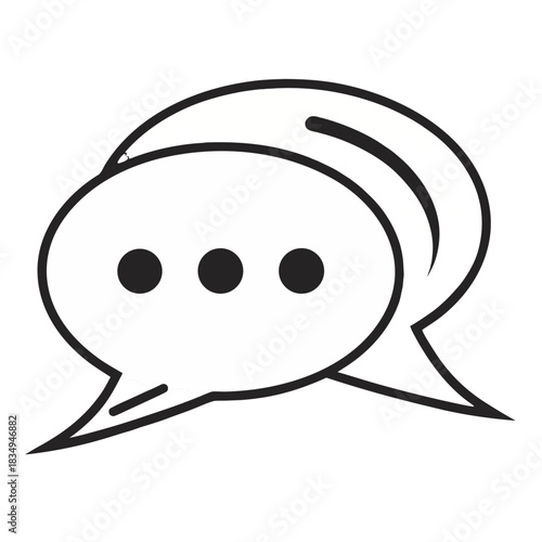 Chat Bubble Minimal Icon 1