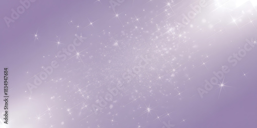 A dreamy lavender background with sparkling stars creating a magical and ethereal atmosphere