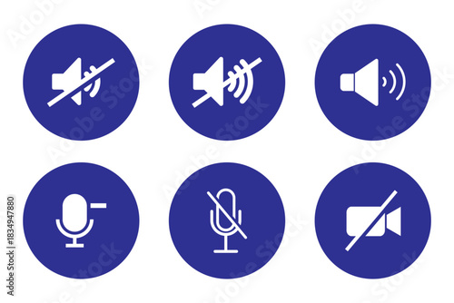 Sound volume icons set with different signal levels on white background. Аn icon that increases and reduces the sound. Speaker icon set. volume icon vector. loudspeaker icon vector. design eps 10
