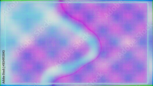 Vibrant Abstract Glitch Effects with Flickering Colors in Blue Pink and Purple