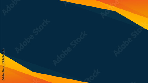 Abstract orange-yellow and dark blue background vector, modern smooth gradient wallpaper, suitable for templates, sale banners, business ads, presentations, websites and pages