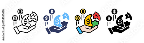 Dividend multiple icon