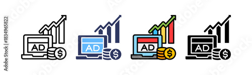 Ad Revenue multiple icon