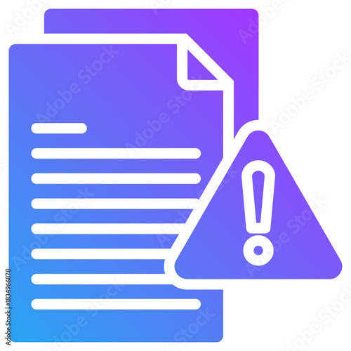 Fake document icon for dishonesty , website, application, printing, document, poster design, etc