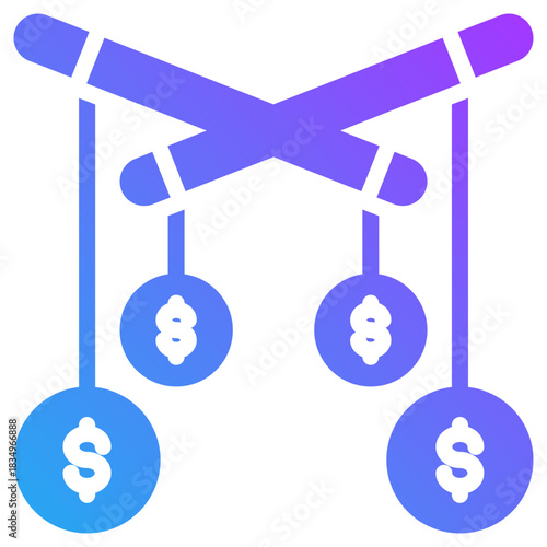 Price manipulation icon for dishonesty , website, application, printing, document, poster design, etc