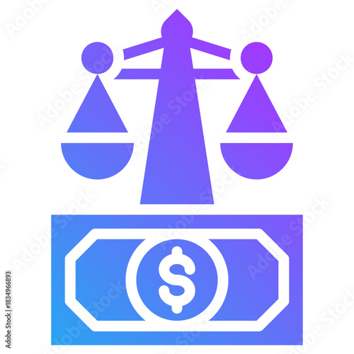 Court icon for dishonesty , website, application, printing, document, poster design, etc