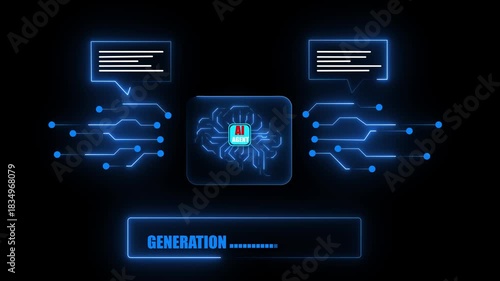 Artificial intelligence agents concept on the transparent background. surrounded by data and analytics elements, representing AI research, automation, and smart innovation.
