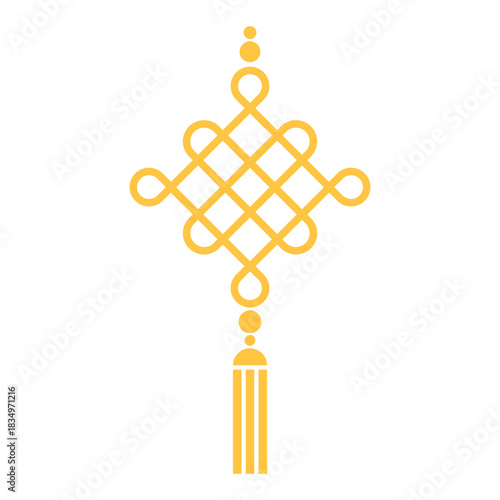 Gold Chinese Knot Illustration