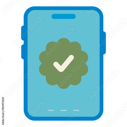 secure authentication flat icon