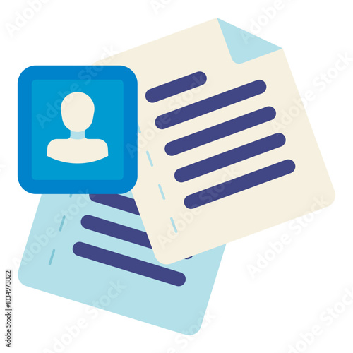 personal information flat icon