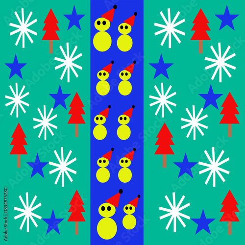 Geometric shape form pattern to be seasons sign and symbol background.