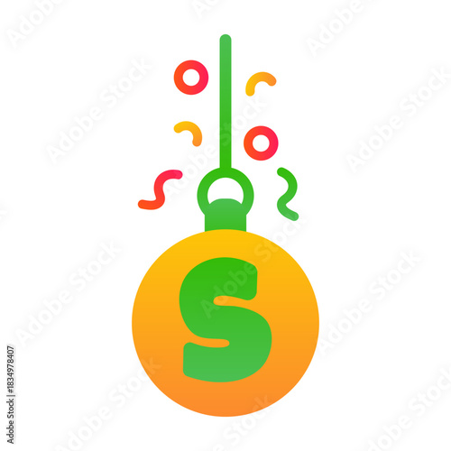 Christmas Alphabet Lights Letter S