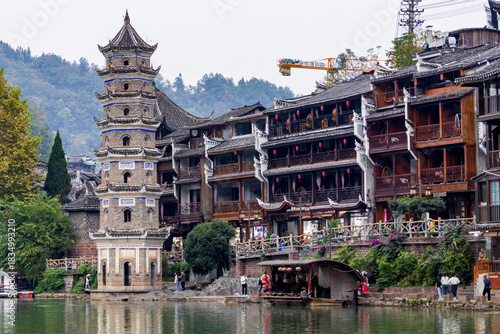 Fenghuang, Hunan, China. 11-04-2024. View of Fenghuang city in Hunan, China. 