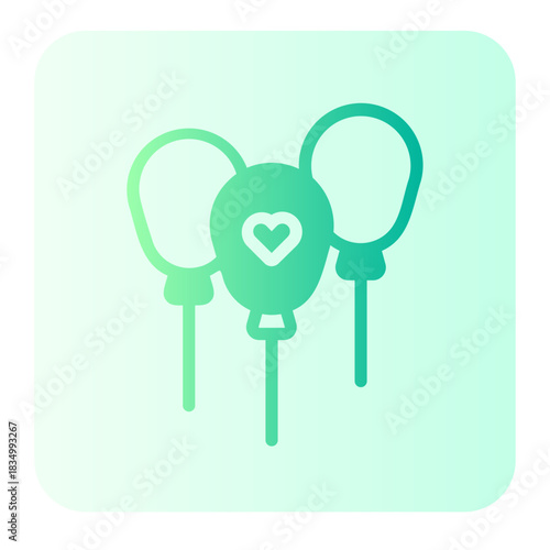 balloon gradient icon
