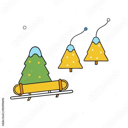 vector illustration of a christmas tree
